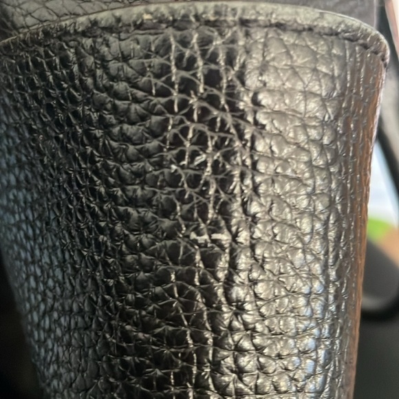 Kate Spade New York Black Pebbled Leather Tote Purse - Picture 13 of 13